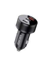 Cargar imagen en el visor de la galería, Cargador De Carro Carga Rápida De Puerto Usb + 2 Tipo-C 53w Kaku Ksc-857