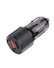 Cargar imagen en el visor de la galería, Cargador De Carro Carga Rápida Kaku De Puerto Usb + Tipo C 48w Ksc-856