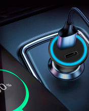 Cargar imagen en el visor de la galería, Cargador Carro Carga Rápida Usb/tipo C 36w Universal Ref P1