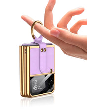 Cargar imagen en el visor de la galería, Estuche GKK Electro Plateado de Lujo Con correa para Samsung Z Flip6
