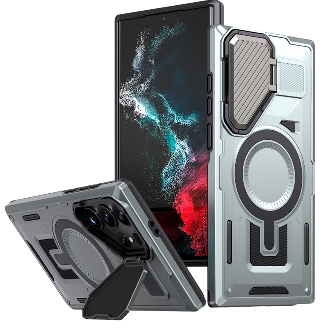 Estuche con soporte spartan Pro Con magsafe para Samsung S24 fe
