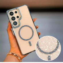 Cargar imagen en el visor de la galería, Estuche Acrílico magSafe Con Anillo Brillante Diamond Compatible Con Samsung S26 Ultra

