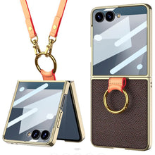 Cargar imagen en el visor de la galería, Estuche GKK Electroplata de Lujo Con correa para Samsung Z Flip7
