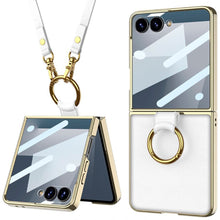 Cargar imagen en el visor de la galería, Estuche GKK Electroplata de Lujo Con correa para Samsung Z Flip7
