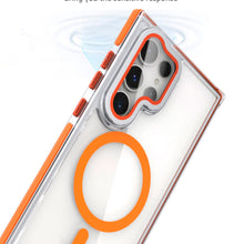 Cargar imagen en el visor de la galería, Funda transparente Magsafe colortech para Samsung S25 ultra
