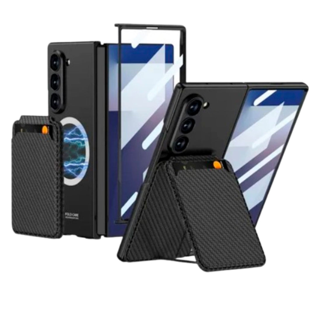 Funda Acrilico Leather Card+ Glass Para Samsung Z Fold7