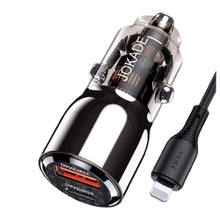 Cargar imagen en el visor de la galería, Cargador De Carro Carga Rápida  De Doble Puerto Usb 100W  para Iphone  JokadeJ026
