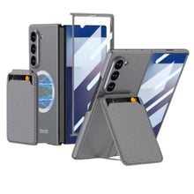 Cargar imagen en el visor de la galería, Funda Acrilico Leather Card+ Glass Para Samsung Z Fold7
