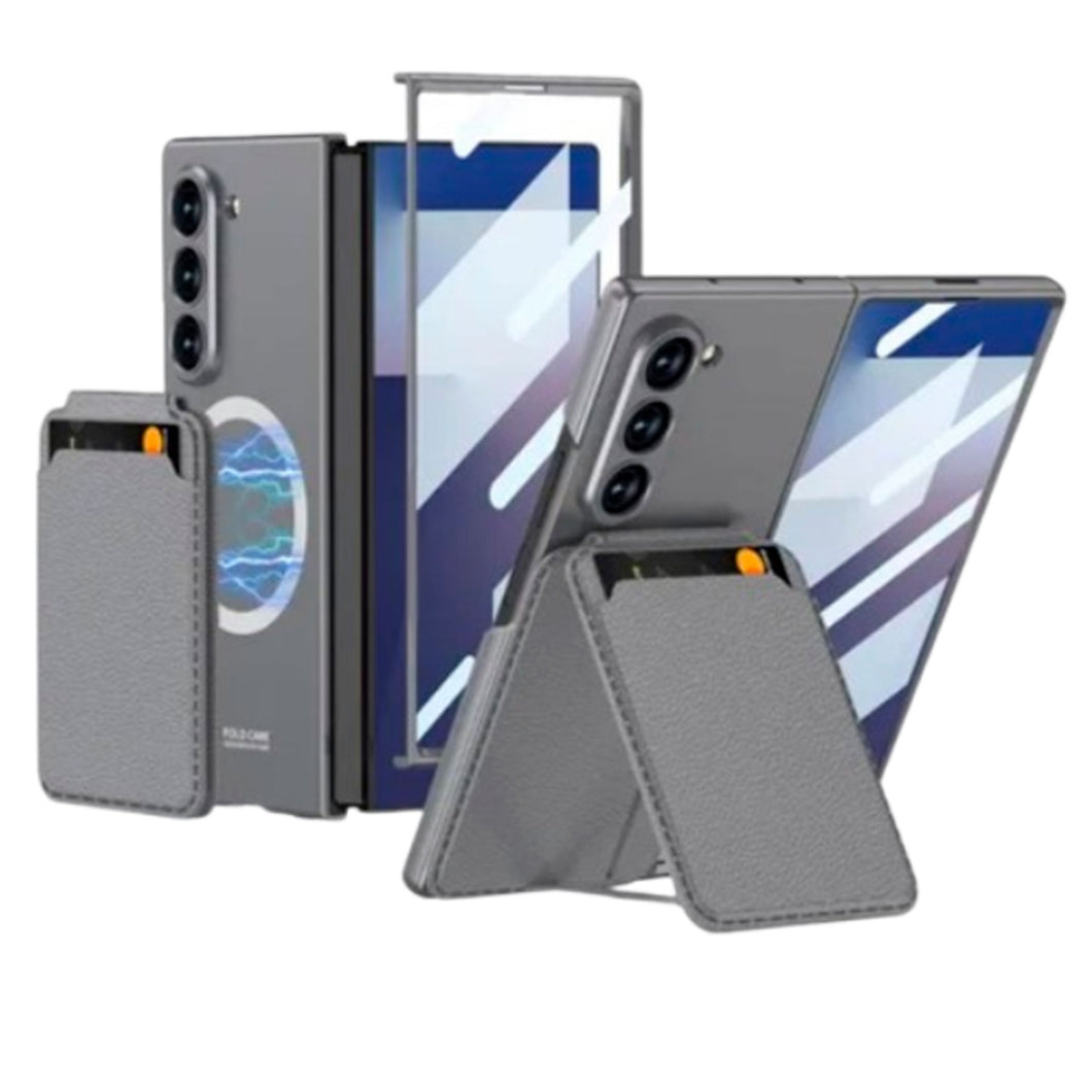 Funda Acrilico Leather Card+ Glass Para Samsung Z Fold7