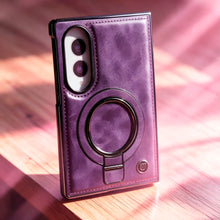 Cargar imagen en el visor de la galería, Estuche NY Leather con anillo soporte para Z fold8
