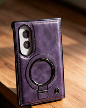 Cargar imagen en el visor de la galería, Estuche NY Leather con anillo soporte para Z fold8

