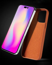 Cargar imagen en el visor de la galería, Estuche Leather Case Magsfe iPhone 15 Pro Max
