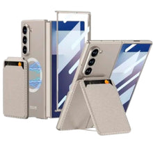 Cargar imagen en el visor de la galería, Funda Acrilico Leather Card+ Glass Para Samsung Z Fold7

