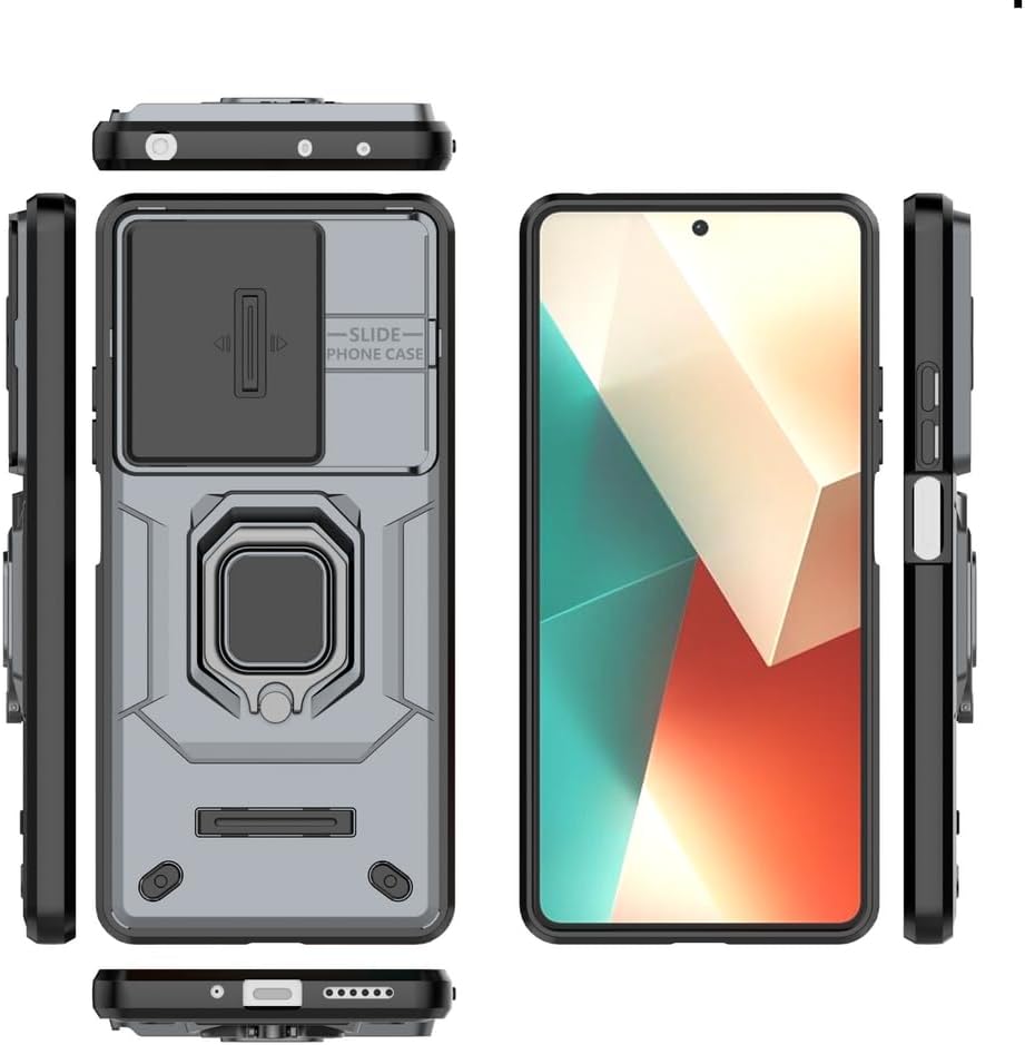 Estuche Protección Cámara Con Anillo Slider Xiaomi/Redmi Note 13 pro 5g