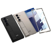 Cargar imagen en el visor de la galería, Funda GKK Leather Stad+Glass Para Samsung Galaxy Z Fold7
