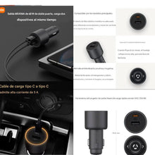 Cargar imagen en el visor de la galería, Cargador Para Carro Redmi Xiaomi Tipo C 100w Max Original
