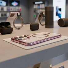 Cargar imagen en el visor de la galería, Estuche Acrílico magSafe Con Anillo Brillante Diamond Compatible Con Samsung S26 Ultra
