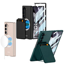 Cargar imagen en el visor de la galería, Funda Acrilico Leather Card+ Glass Para Samsung Z Fold7
