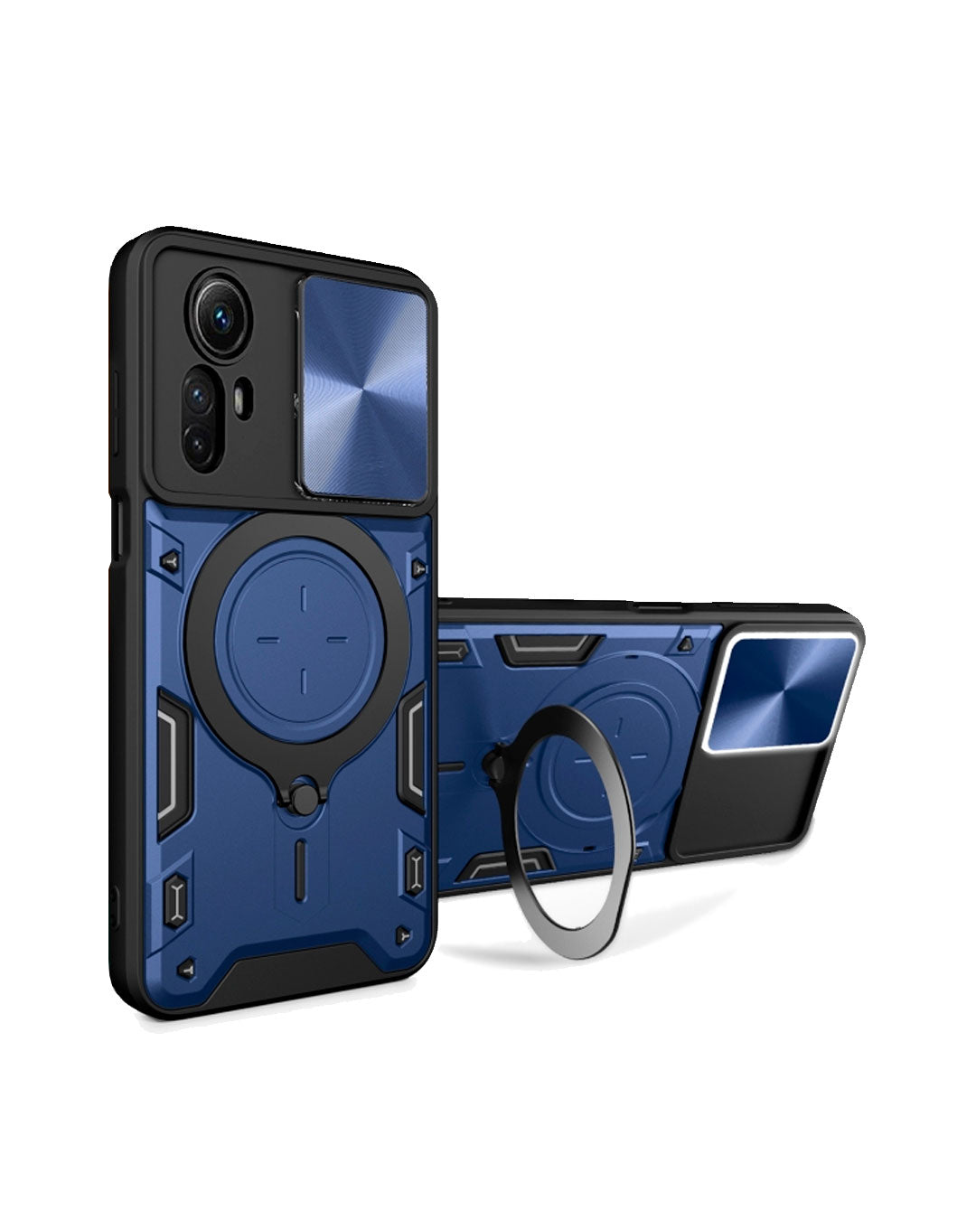 Funda De Silicona Xiaomi Redmi Note 12 4G Azul Con Protector De Cámara 3D