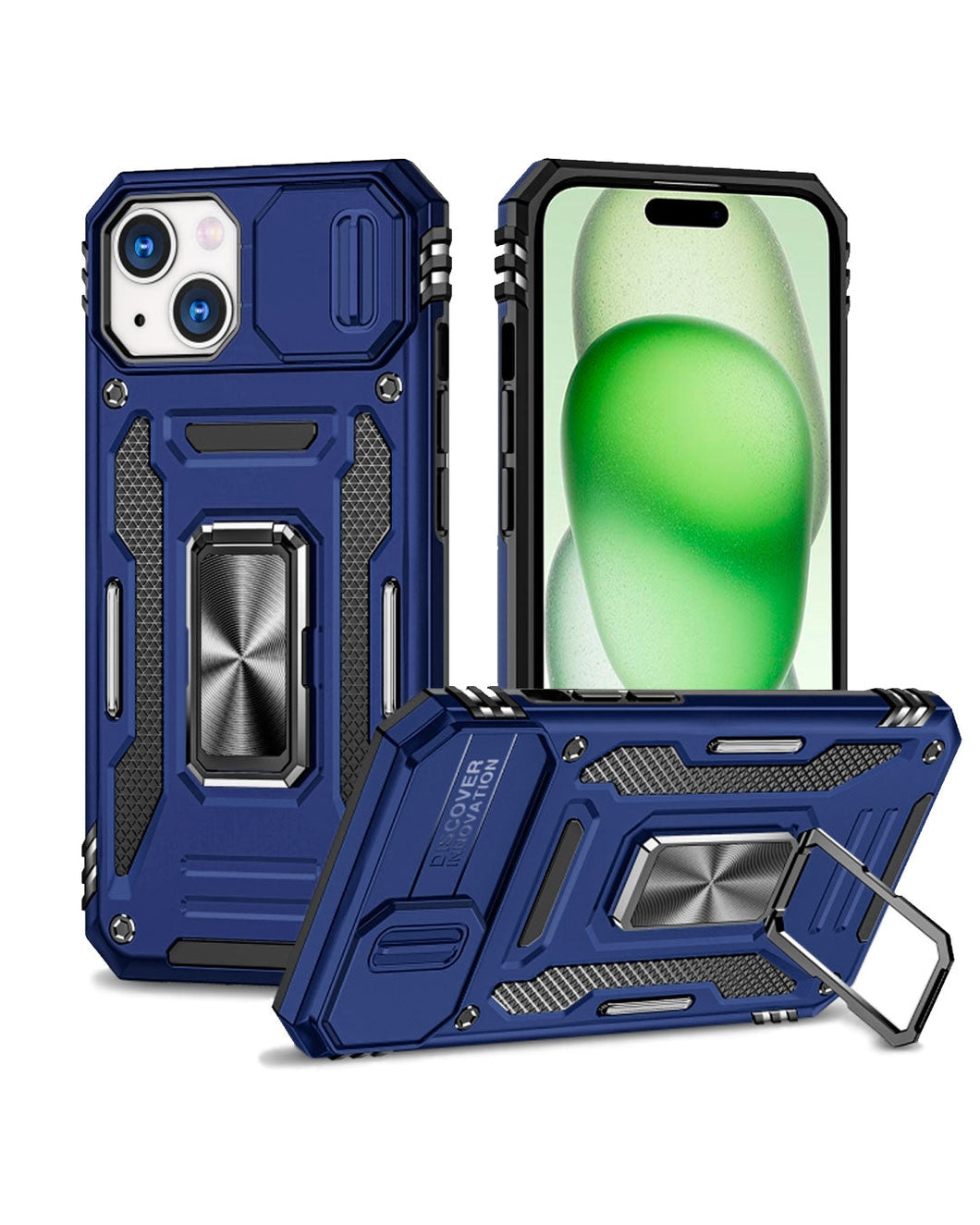 Estuche Anti Golpes Con Protección Camara iPhone 15 Plus