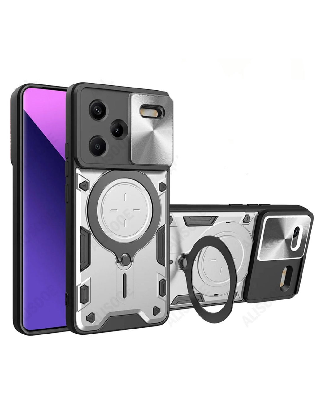 Estuche Proteccion Camara Con Soporte Xiaomi Redmi Note 13 Pro Plus 5G