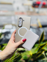 Cargar imagen en el visor de la galería, Funda Acrilico Leather Card+ Glass Para Samsung Z Fold7
