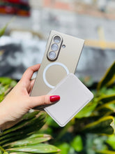 Cargar imagen en el visor de la galería, Funda Acrilico Leather Card+ Glass Para Samsung Z Fold7
