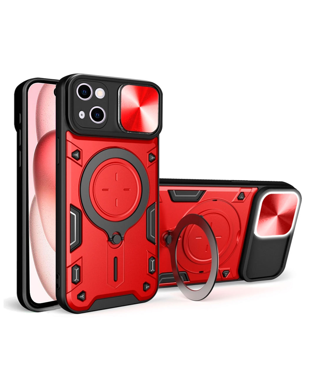 Estuche Proteccion Camara Con Soporte iPhone 15