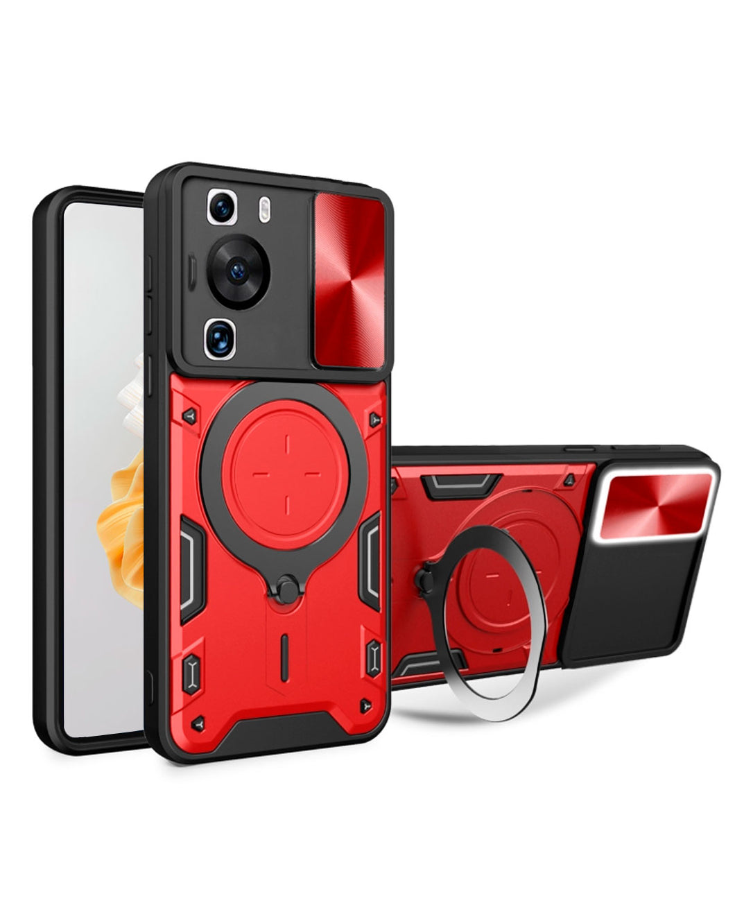 Estuche Proteccion Camara Con Soporte Huawei P60-P60 Pro