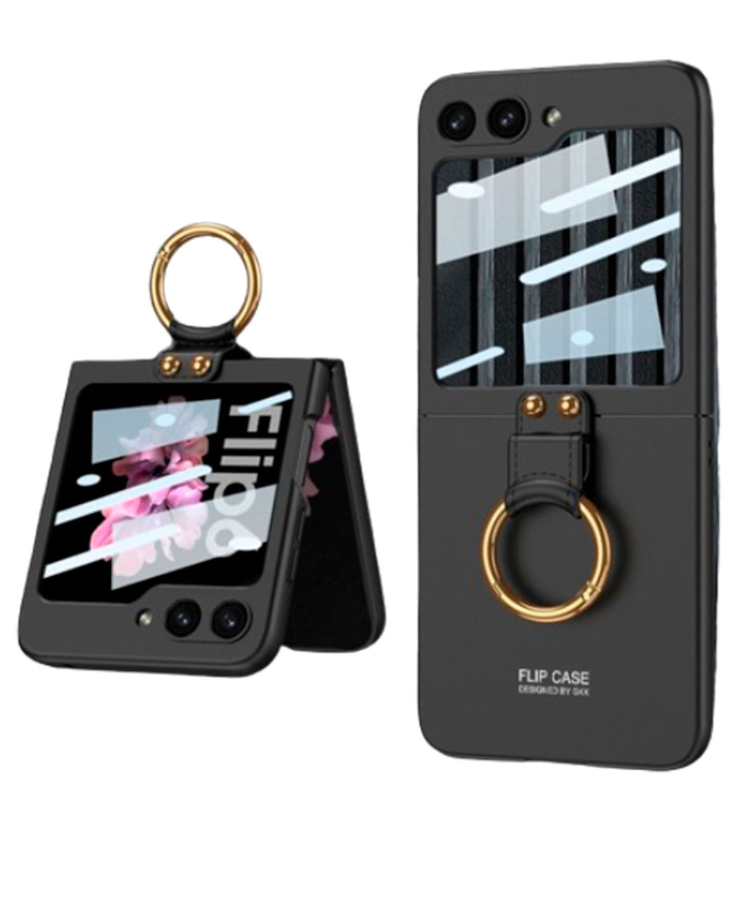 Estuche Leather Case Con Anillo para Samsung Z Flip6