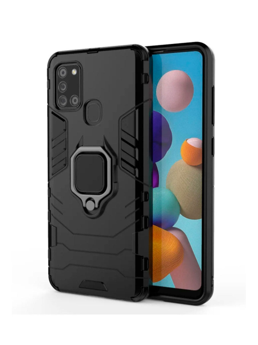 Estuche Anti Golpes Samsung Galaxy A21S Con Anillo